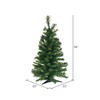 Vickerman 3' Cheyenne Pine Artificial Christmas Tree, Clear Dura-Lit® Mini