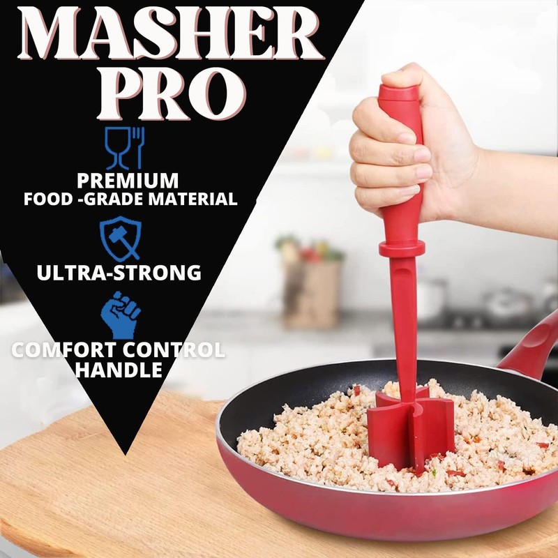 LIDOUK Meat Chopper, Meat Chopper for Cooking, Mince Masher, Ground