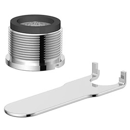 Danze DA613077NBN Tom Thumb Male Faucet Aerator Kit with Spray Flow Pattern, 0.5 Gpm, Chrome