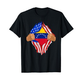 Venezuelan Blood Inside Me T-Shirt | Venezuela Flag Gift T-Shirt
