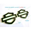 Custom 2Pcs Set Gloss Black Green Double Layer Harley CVO