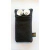 Handkerchief Gnome, Handkerchief Case, Leather Case, Black