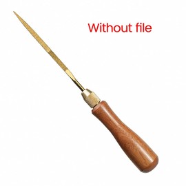 Sknrlko Wood File Handle Wooden Handles with Brass Collet Chuck for Small Files Spare Parts Accessories Parts DIY