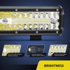 Nilight 12 Inch 300W LED Light Bar Triple Row Flood