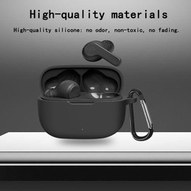 YAODLE Case Compatible with JBL Wave 200TWS True Protective Case, Shockproof Soft Case, with Carabiner, Anti-Fingerprint, Anti-Abrasion (Blue)