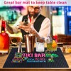 Tiki Bar Mat for Countertop 22" x 14" Large Thick