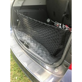 EACCESSORIES EA Rear Trunk Organizer Cargo Net for GMC Terrain 2010-2017 – Envelope Style Cargo Net for SUV - Premium Mesh Car Trunk Organizer Vehicle Carrier Storage – Compatible with Terrain