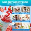 Mchokuu Vitamin D3 K2 Gummies 5000IU Sugar Free Supplement, 60