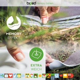 Biped 2 Pairs Memory Insoles - Extra Soft For Relaxed Running Z2476 - - 38-39