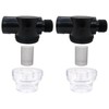 LINGSEE 2 Pack Transparent RV Water Pump Strainer Filter Compatible