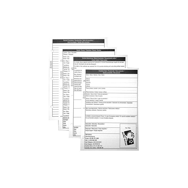 IQ Company Unisex's Ideal Compact Logbook Refill, Mixed, Large