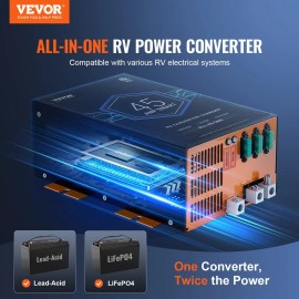 45 Amp 110V AC to 12V DC RV Power Converter Battery Charger Essential for RV Electrical SystemsDefault: Default
