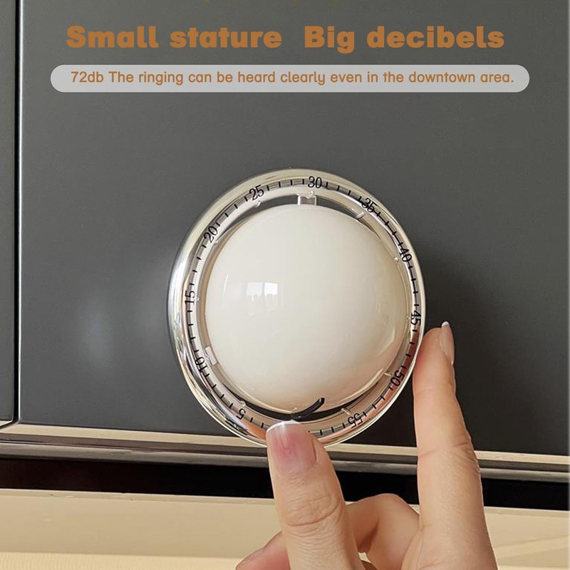 Csirnto Kitchen Timer, Magnetic Kitchen Timer, 72 dB, Egg Timer,