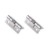 2PCS Self-Opening Spring Hinges, Stainless Steel Spring Door Hinges, Automatic