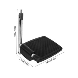 Mikinona Elevating Wheelchair Footrest Pads Heavy Duty Aluminum Alloy Footplates with Slip Protection for Patients Fit for Various Wheelchair Models Comfortable and Reliable Caregiver