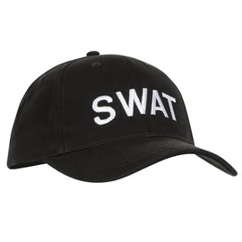 Rothco SWAT Law Enforcement Adjustable Insignia Cap, Black