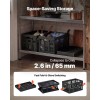 45L Plastic Collapsible Storage Bins 3-Pack Stackable Folding Storage Crates