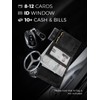 LORZOR Wallet for Men with Metal Card Holder, Pop Up
