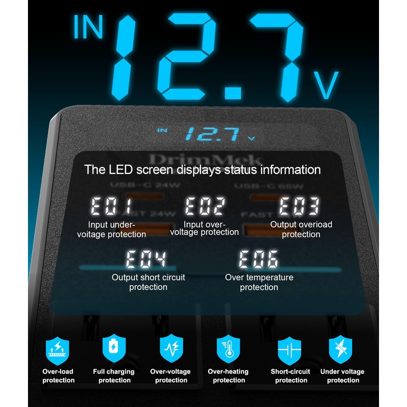 300W Car Power Inverter, DC 12V to 110V AC Car