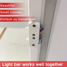 Pack of 6 Cabinet Switch Snap Switch Door Contact Switch 230 V Furniture Door Chest Switch Electric, Light Switch Snap Holder Door Switch, Normally Close End Switch (Lewttyer) (Black)
