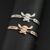Jextech Set 2 Pulsera Amigos Ohana Stich Familia Ajustable Acero