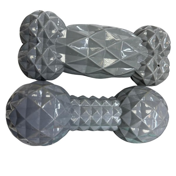 Zvire Dog Bone/Dumbbell Squeaky Toy – 2-Pack Durable Bone And