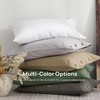 JELLYMONI 100% Washed Cotton Pillowcases, Standard, Button Closure
