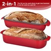 EDGING CASTING Enameled Cast Iron Loaf Pan with Lid, Bread