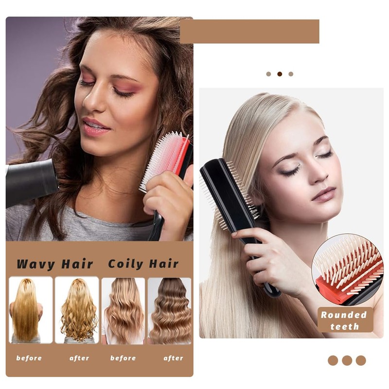 Curly Hair Brush D3, Curling Brush, Hair Brush Without Pulling