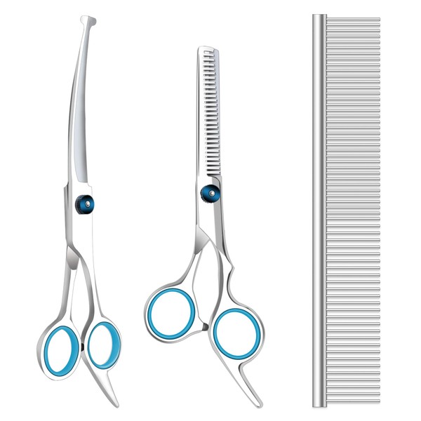 Maxshop Dog Grooming Scissors with Safety Round Tips, Heavy Duty