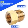 Brass Pipe Adapter - 5/8" SAE Female to 3/4" SAE