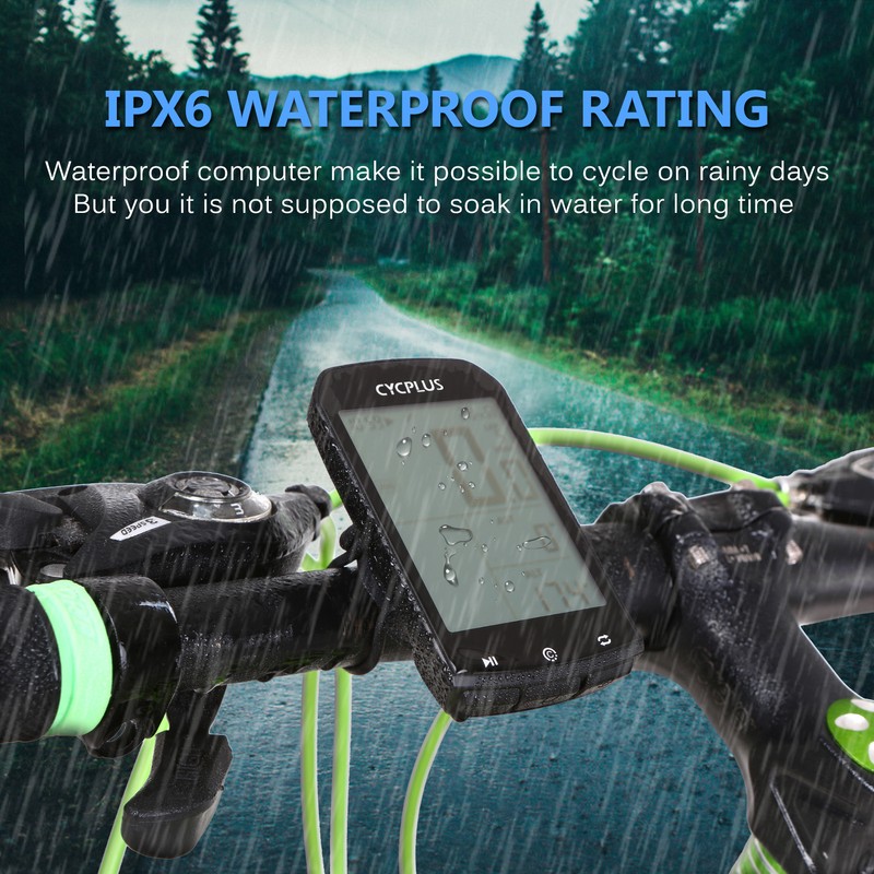 Bike Computer 2.9in Large LCD Screen IPX6 Water Resistant