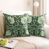 HUASHUZI Cushion Covers William Morris 45x45cm Green Leaf Decorations Double