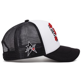 UMiCHOi Embroidery Trucker Hat Cute Dad Hat Mesh Lip Star Baseball Caps for Men Women Youth