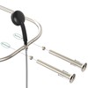 PrettyHome Shower Curtain Rod Hoop Square Shape Bathroom Heavy Duty