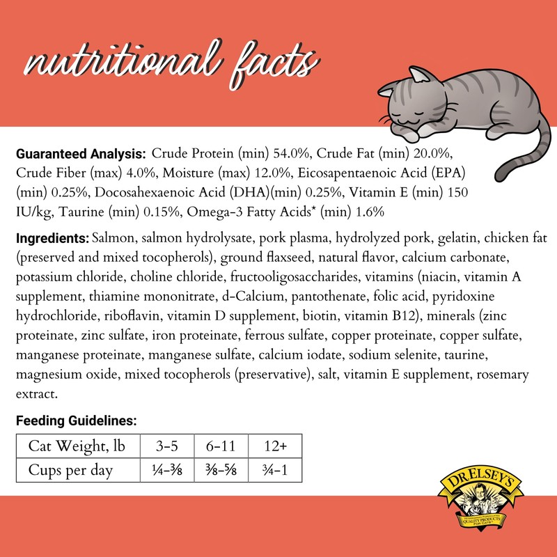 Dr. Elsey's Cleanprotein Salmon Formula Dry Cat Food, 6.6 Lb