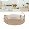Round Storage Tray 360 Degree Rotating Waterproof Clear Desktop Organizer
