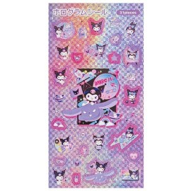 Sanrio Kuromi Silver Holographic Sticker Sheet