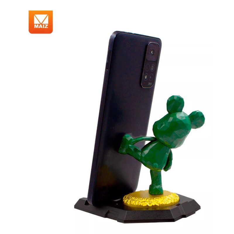 Maíz Soporte Base Celular Escritorio Figura Estatua Oso Kawaii