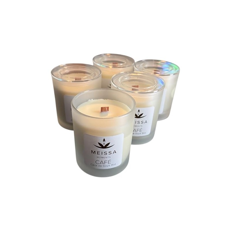 Vela Aromática de Cera de Soya 9 onzas (CAFÉ)