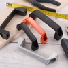 sourcing map 10 Pack Rectangular Plastic Pull Handle, 180mm/7.1 Inch