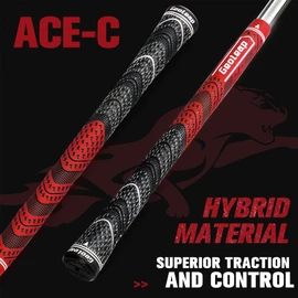 Geoleap ACE-C Golf Grips Set of 13- Cord Rubber, Hybrid Golf Club Grips, Standard/Mdisize, 10 Colors Optional. (Green, Standard)