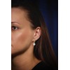 Traveller Clip-On Earrings with Pearl Crystals Gold-Plated or Platinum Plated,