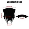 Windshield for NINJA500 SE 2024 2025, PSLER Windscreen Double Bubble