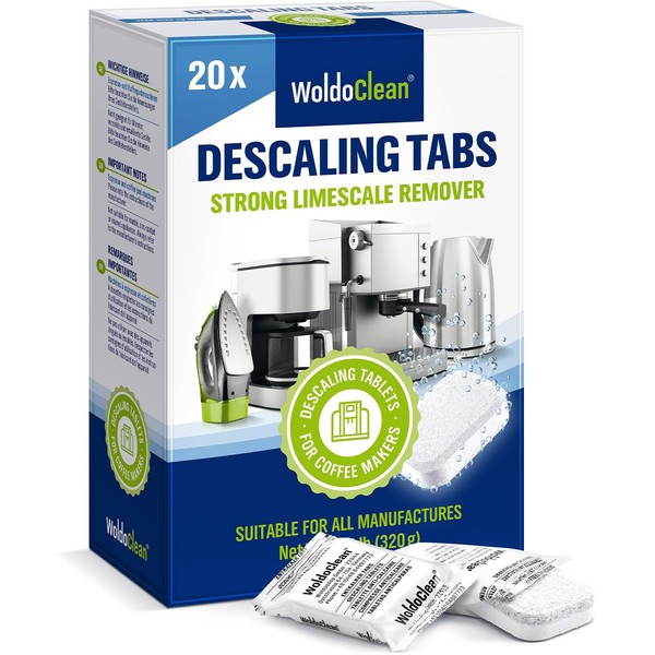 WoldoClean Descaling Tablets for Kettle and Coffee machines 20 pieces