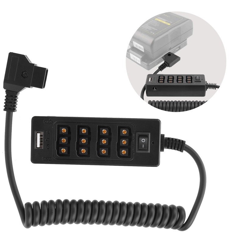 DTAP Male Port to 4 DTAP and 2 DC Female
