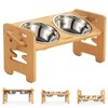 Vantic Elevated Dog Bowls, Adjustable Raised Dog Bowl Stand for