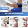 Comfpack Ankle Ice Pack Wrap for Plantar Fasciitis, Swelling, Reusable