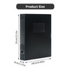 4 Pack Box Files A4,Plastic Box File with Lid,40mm Spine