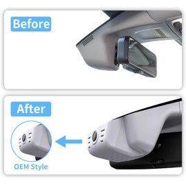 Front 4K Dash Cam for Honda CR-V 2023 2024 2025 2026 Sport Touring EX EX-L Hybrid (Gen6)(Model B)(Grey),Easy Installation,OEM-Style,Collision Detection,Loop Recording,WiFi & App,64G Card